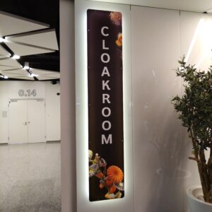 YE_011 Cloakroom Sign