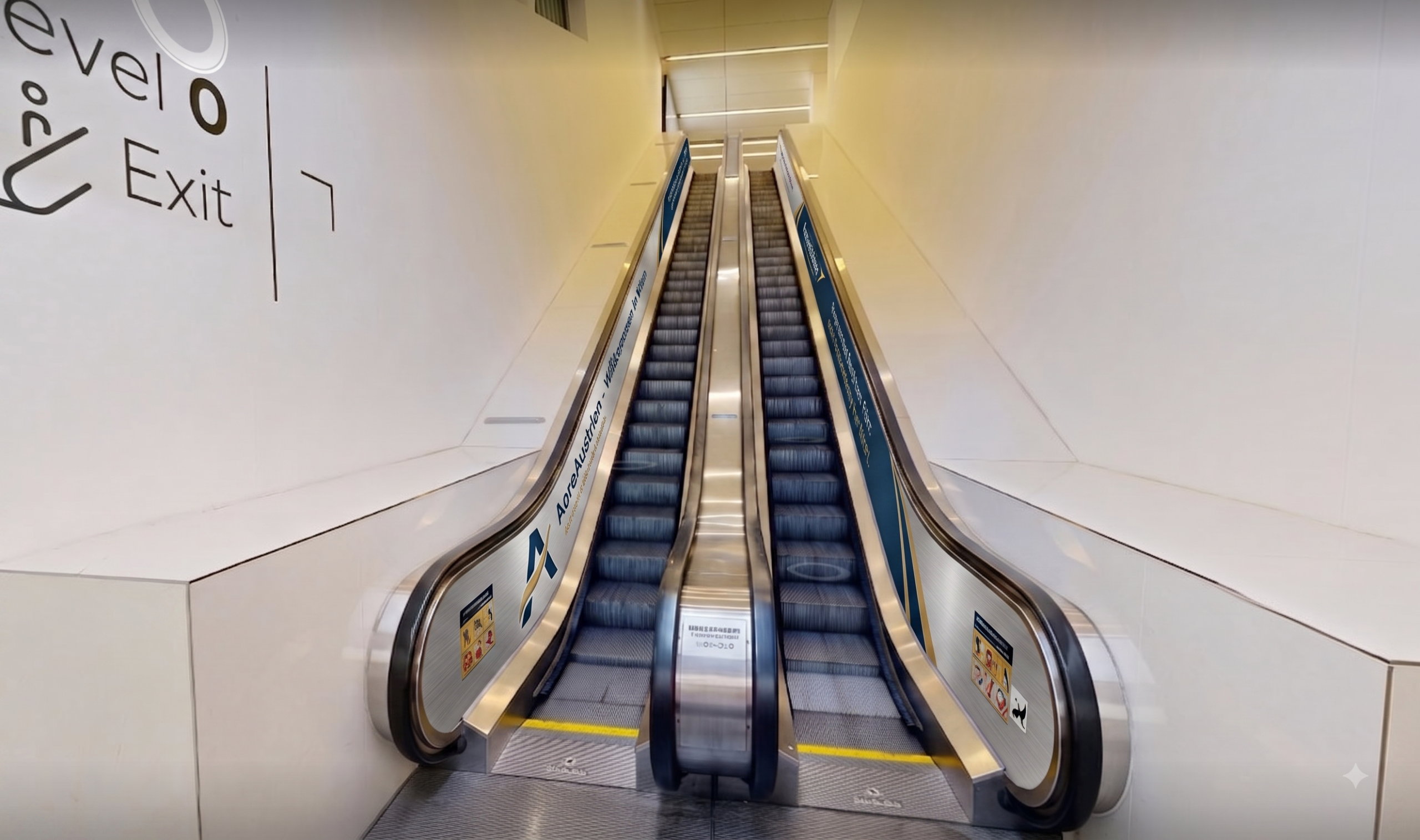YE_013 Escalator Level 0 to Level -2 - Left of Entrance